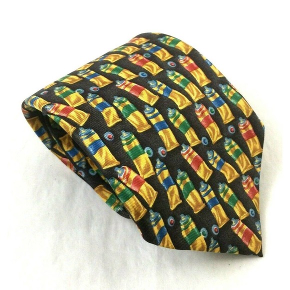 Ermenegildo Zegna Other - Ermenegildo Zegna Painter Paint Tube print Art Tie